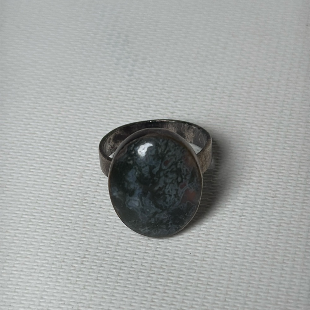 Taxco Kombaba Jasper Sterling Silver Ring